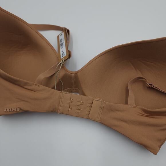 SKIMS Wireless Form T Shirt Demi Bra in Ochre Size 32D - Picture 7 of 9